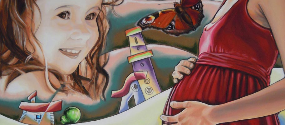 <strong>Ho scelto te</strong> - acrilico su tavola - 79x60 cm
